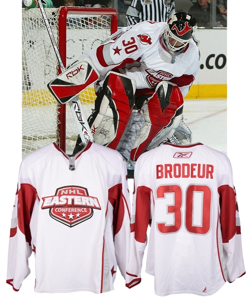 Martin Brodeurs 2007 NHL All-Star Game Eastern Conference Signed Game-Worn Jersey with NHLPA LOA