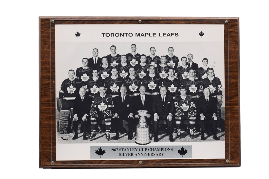 Toronto Maple Leafs 1966-67 Stanley Cup Champions Limited-Edition Team-Signed Photo #36/967 (18" x 24")