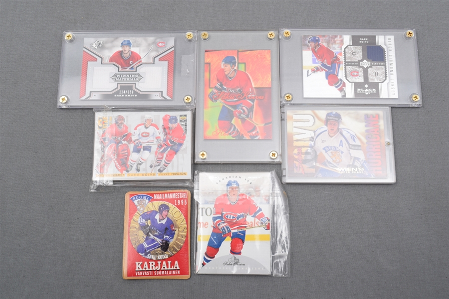 Saku Koivu Hockey Card and Memorabilia Collection of 230+