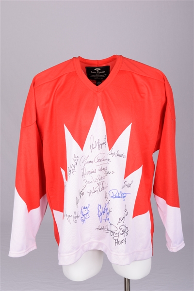 1972 Canada-Russia Series Team Canada Team-Signed Jersey by 21 with Henderson