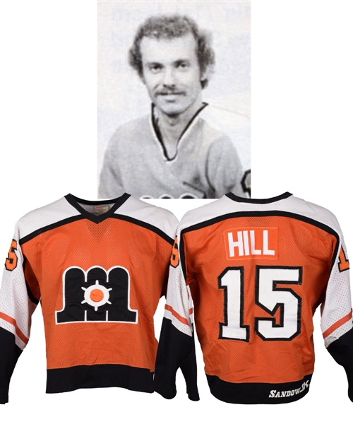 Al Hills 1983-84 AHL Maine Mariners Game-Worn Jersey