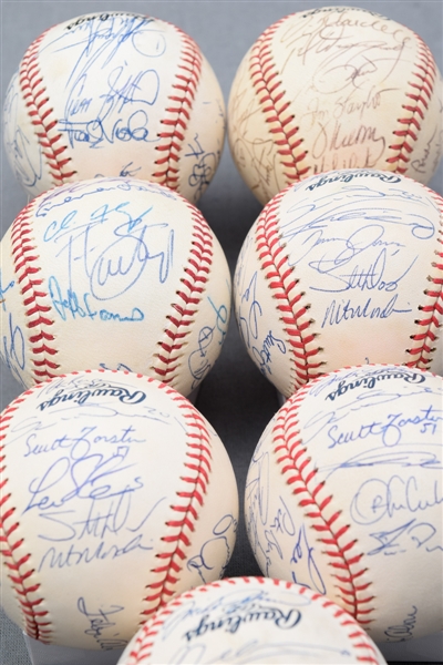 1980s and 1990s Montreal Expos, Pittsburgh Pirates and NY Mets Team-Signed Ball Collection of 7