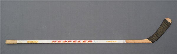 Doug Gilmours 1991-92 Toronto Maple Leafs Signed Game-Used Hespeler Stick