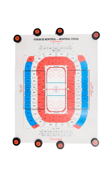 Vintage Montreal Forum Seating Plan (33" x 43")