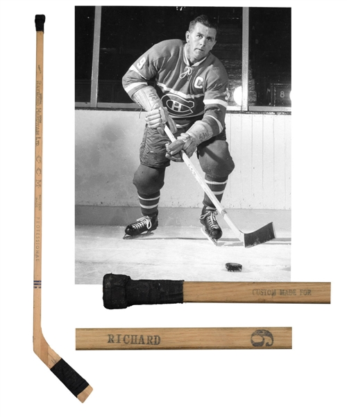 Maurice Richards Late-1950s Montreal Canadiens CCM Game-Issued Stick