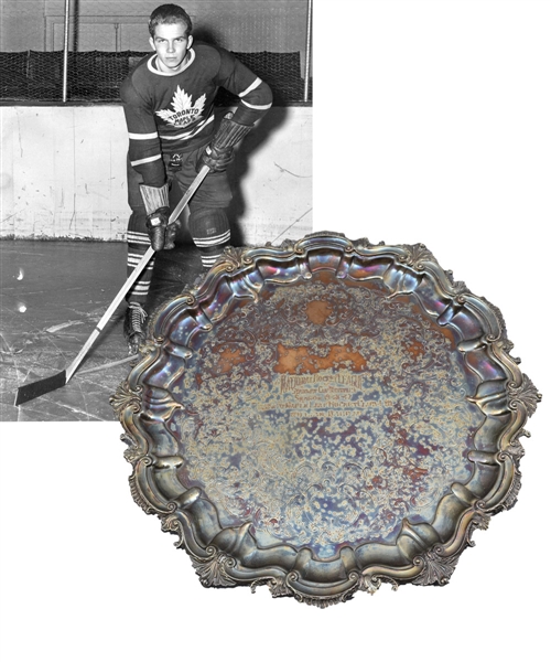 Bill Barilkos 1946-47 Toronto Maple Leafs Stanley Cup Championship Tray (12")