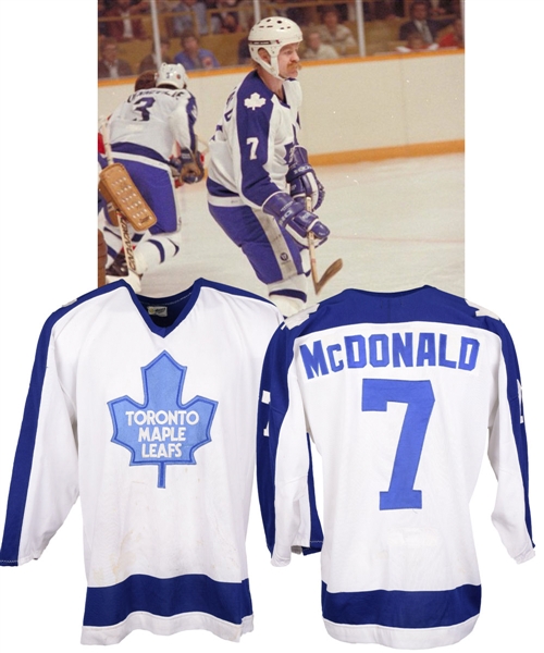 Lanny McDonalds 1978-79 Toronto Maple Leafs Game-Worn Jersey - Team Repairs!