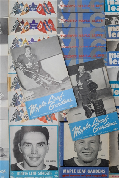 Maple Leaf Gardens / Toronto Maple Leafs 1951-62 Program Collection of 29