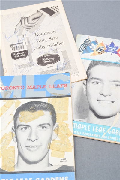 Toronto Maple Leafs 1957-58, 1959-60 and 1961-62 Multi-Signed and Team-Signed Programs