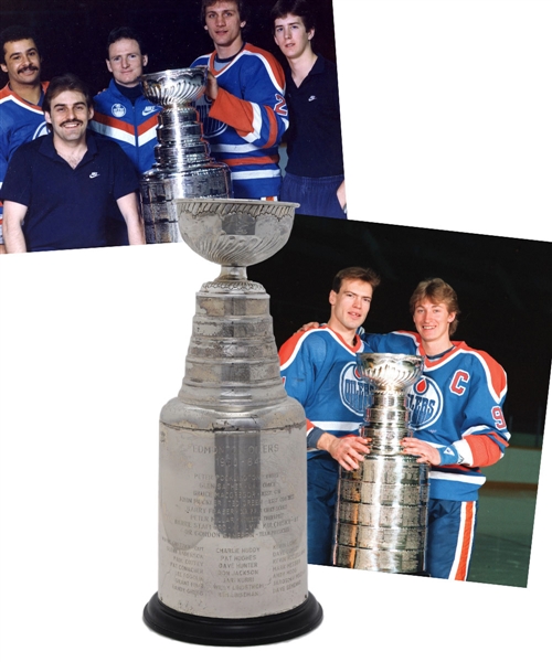 Barrie Staffords 1983-84 Edmonton Oilers Stanley Cup Championship Trophy (13")