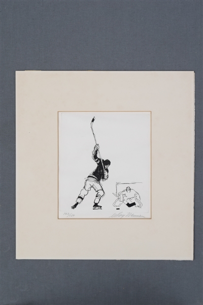 LeRoy Neimans 1972 Signed "Slap Shop" Limited-Edition Etching #142/150