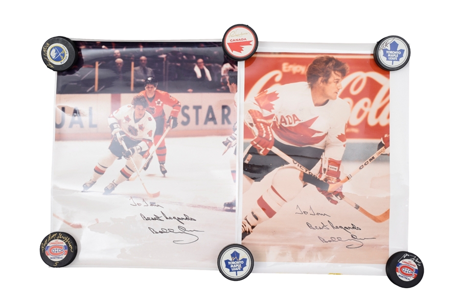 Vintage Signed and Multi-Signed Hockey and Other Sports Autograph Collection with Orr, Tretiak, Lafleur and Others