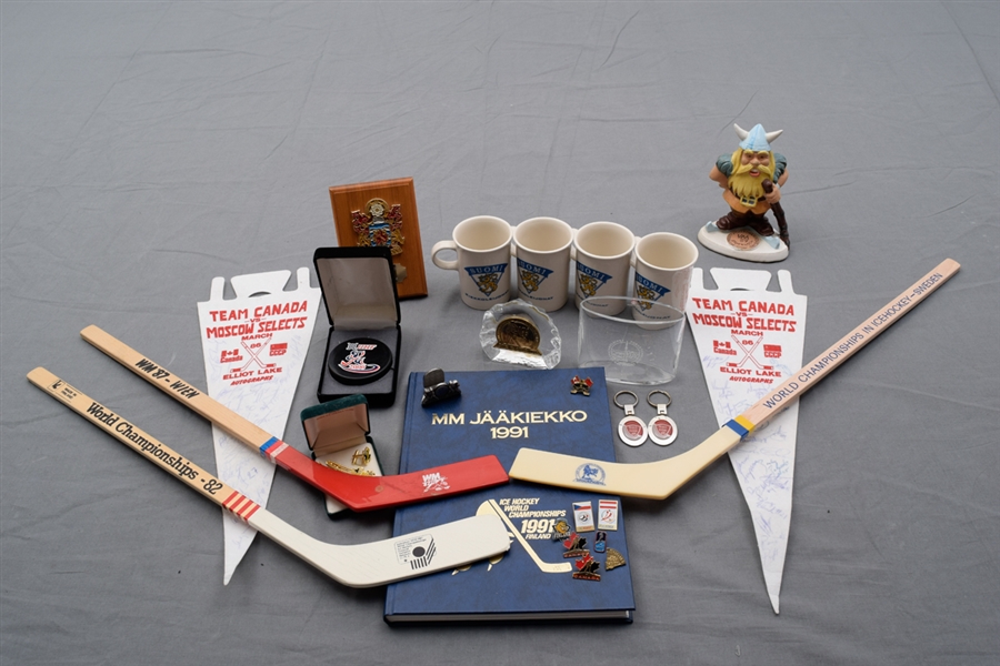 World Ice Hockey Championships Memorabilia Collection of 50+