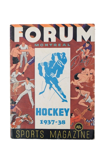 1937-38 Montreal Forum Program - Montreal Maroons vs New York Rangers