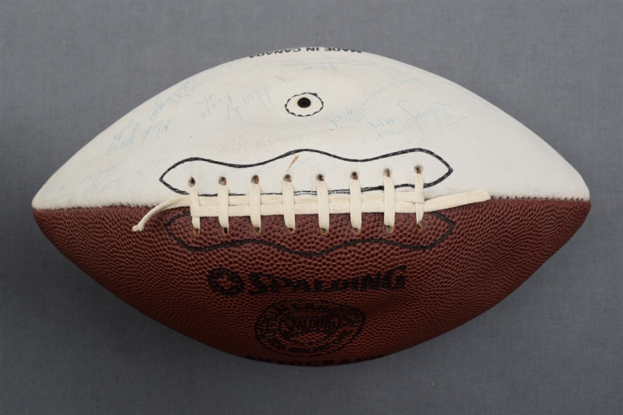 1983 Montreal Concordes Team-Signed Football by 32