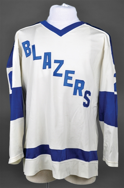 Vintage Mid-1970s Blazers Game-Worn Hockey Jersey by Wilson