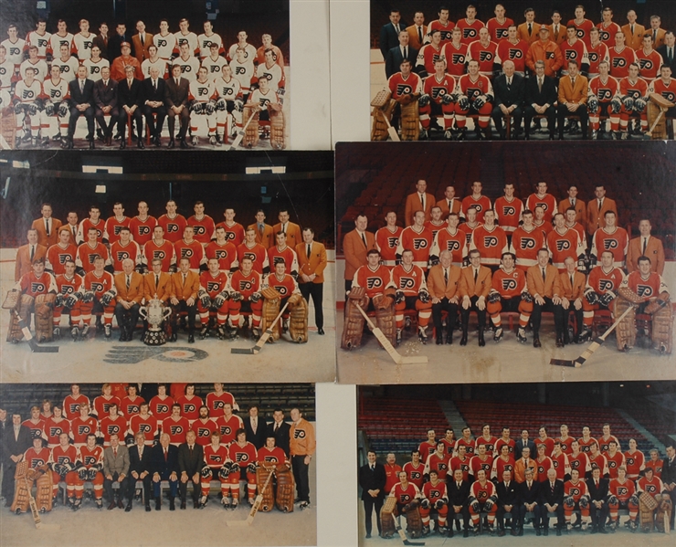 Philadelphia Flyers Team Photo Collection of the First Six Years