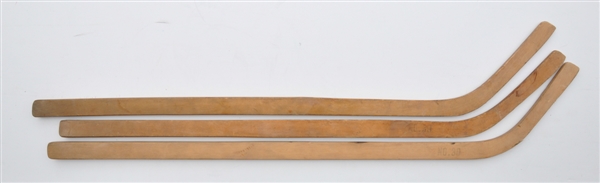 Turn-of-the-Century Ice Hockey / Ice Polo No.80 Stick Collection of 3 (38")