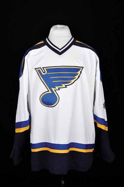 Eric Brewers 2005-06 St. Louis Blues Game-Worn Jersey