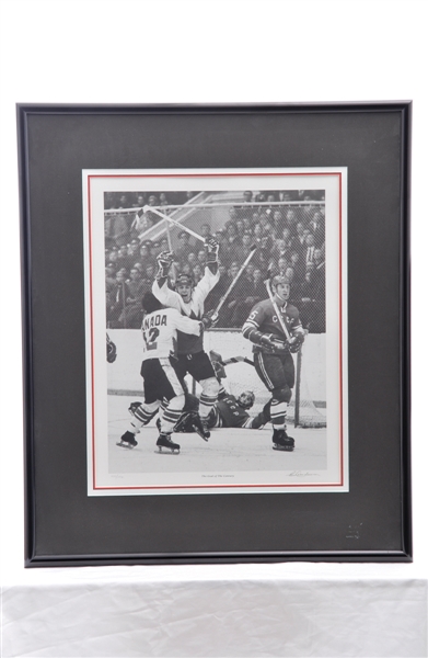 Paul Henderson "Goal of the Century" Signed Limited-Edition Frank Lennon Framed Lithograph with COA