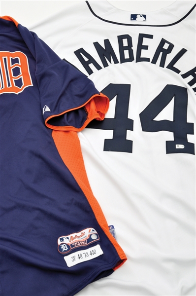 Detroit Tigers "All-Time Team" Team-Signed Framed Limited-Edition Lithograph plus Tigers Game-Worn and BP Jerseys