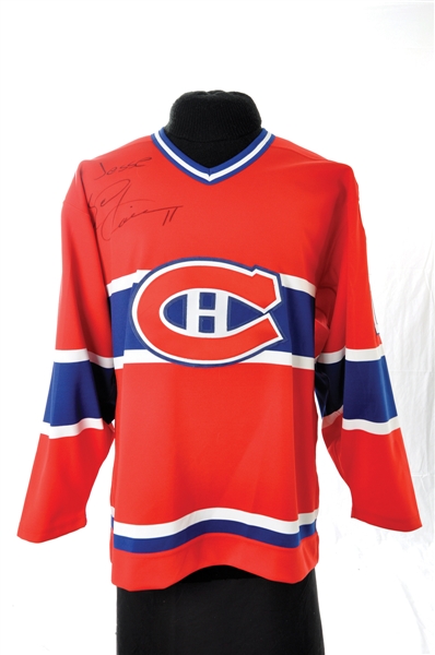 Saku Koivu, Henri Richard and Richard Zednik Signed Montreal Canadiens Jerseys