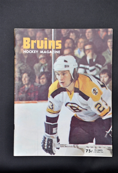 Boston Bruins and Montreal Canadiens Multi-Signed 1973-74 Hockey Program with Orr and Esposito