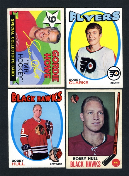1969-75 O-Pee-Chee Hockey Star Card Collection of 10 with Ken Dryden RC