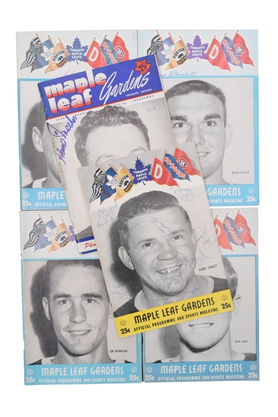 Maple Leaf Gardens / Toronto Maple Leafs 1937-75 Program Collection of 21