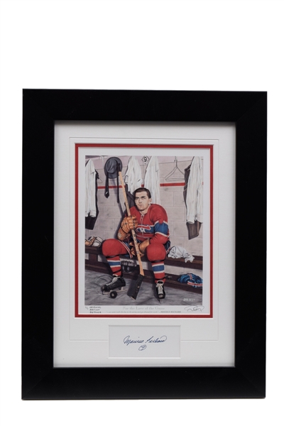 Maurice Richard Signed Original Artist Retouch Framed Art Print (1/1) by Daniel Parry and Cherry / MacLean Signed Framed Print