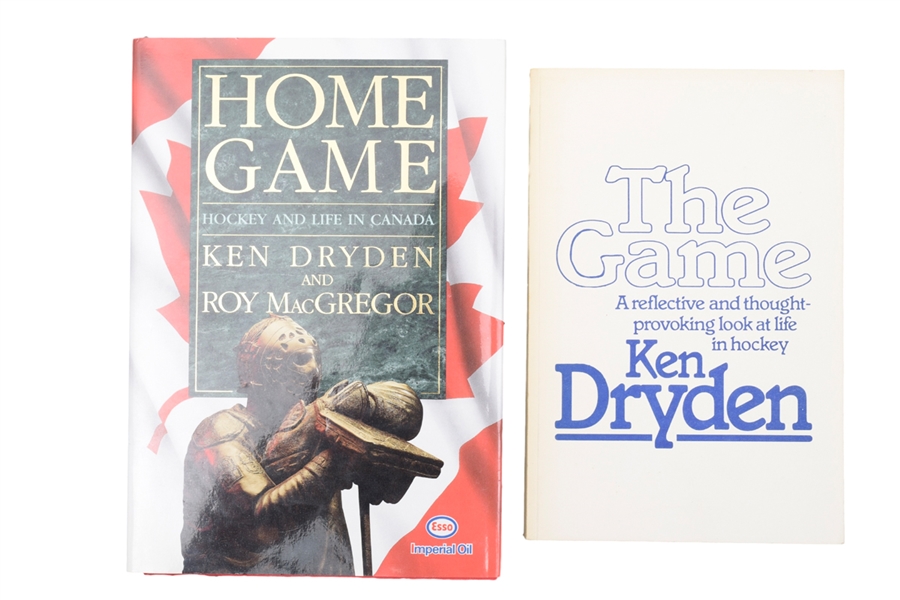 1983 The Game by Ken Dryden Uncorrected Proof Book and Home Game Signed Book
