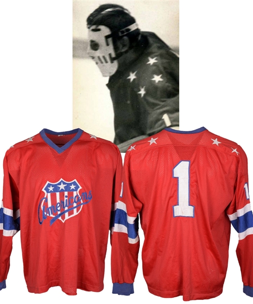 Serge Aubrys 1970-71 AHL Rochester Americans Game-Worn Jersey with LOA
