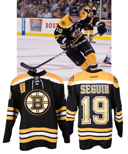 Tyler Seguins 2011-12 Boston Bruins "Banner Night" Game-Worn Jersey with Team LOA