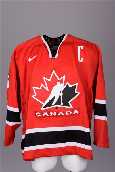 Mario Lemieux 2002 Olympics Team Canada Signed Jersey