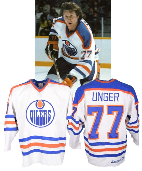 Garry Ungers 1980-81 Edmonton Oilers Game-Worn Playoffs Jersey