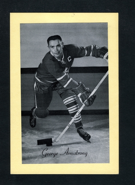 George Armstrong (Captain - Light Background) Toronto Maple Leafs Bee Hive Group 2 Photo (1945-64)