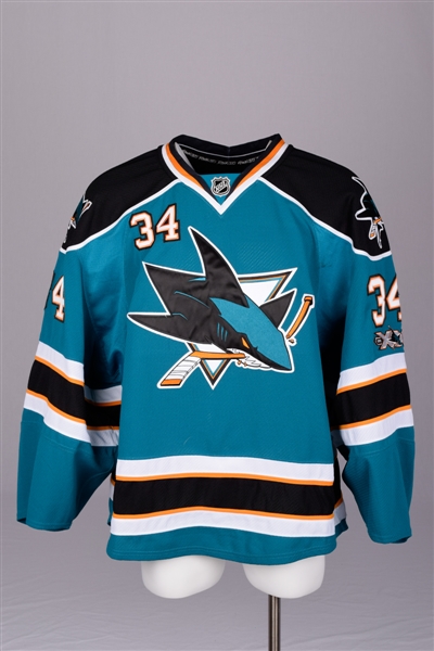 Carter Huttons 2010-11 San Jose Sharks Game-Worn Jersey