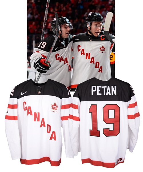 Nic Petans 2015 IIHF World Junior Championships Team Canada Game-Worn Jersey with Hockey Canada LOA