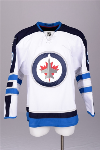 Tobias Enstroms 2012-13 Winnipeg Jets Game-Worn Jersey with Team LOA - Photo-Matched!