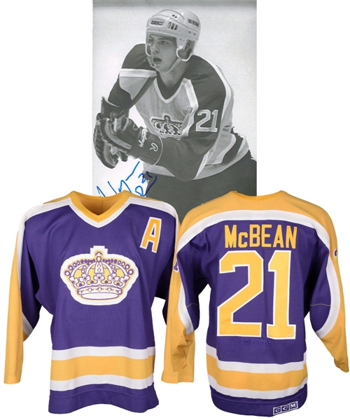 Wayne McBeans 1987-88 Los Angeles Kings Game-Worn Rookie Jersey