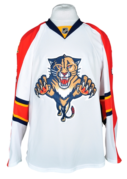 Dylan Olsens 2014-15 Florida Panthers Game-Issued Jersey with Team LOA