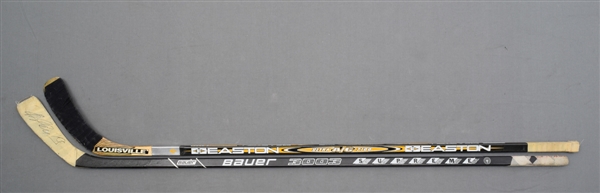 Keith Tkachuks and Alexei Yashins Game-Used Sticks