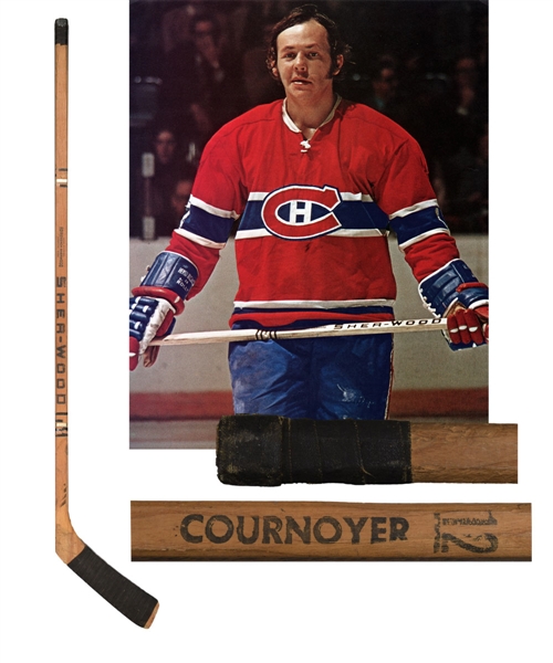 Yvan Cournoyer’s Early-1970s Montreal Canadiens Game-Used Sher-Wood Stick