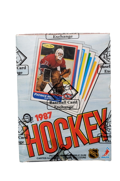 1986-87 O-Pee-Chee Hockey Wax Box (48 Unopened Packs) - BBCE Certified