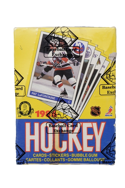 1985-86 O-Pee-Chee Hockey Wax Box (48 Unopened Packs) - BBCE Certified
