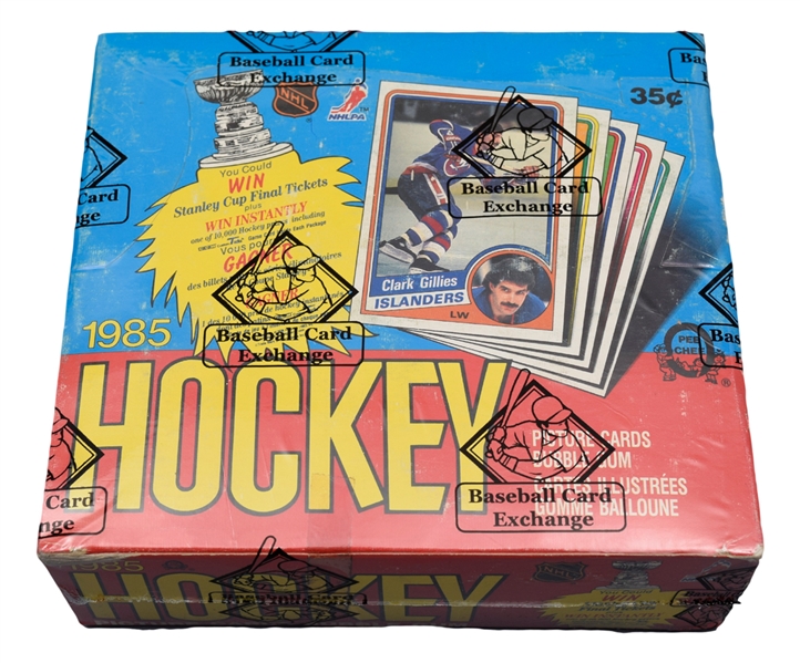 1984-85 O-Pee-Chee Hockey Wax Box (48 Unopened Packs) - BBCE Certified