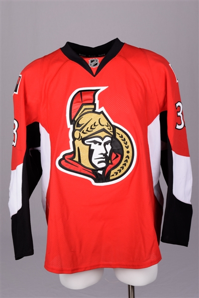 Jakob Silfverbergs 2012-13 Ottawa Senators Game-Worn Rookie Season Jersey with Team LOA