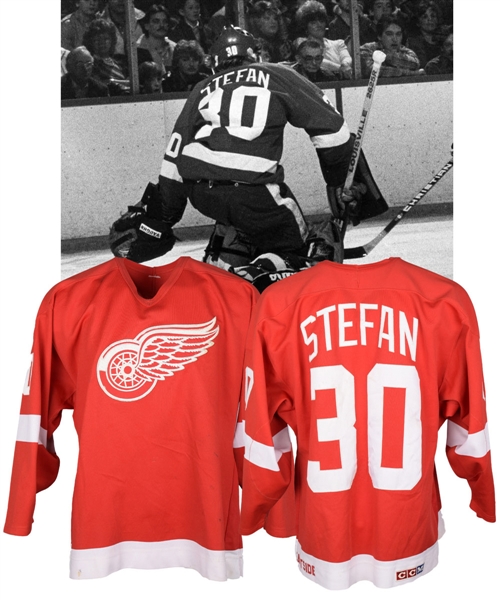 Greg Stefans 1984-85 Detroit Red Wings Game-Worn Jersey
