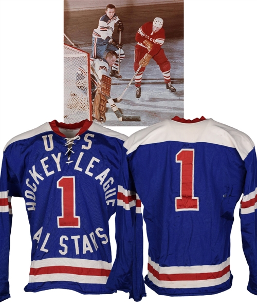 United States Hockey League 1965-66 All-Star Game #1 Game-Worn Jersey Attributed to Oystein Mellerud
