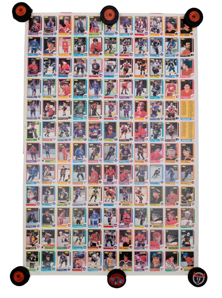 1986-87 O-Pee-Chee Hockey Uncut Sheets (2) Includes Complete Set of 264 Cards with Patrick Roy RC!